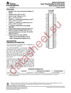 CLVC16373AMDLREP datasheet  